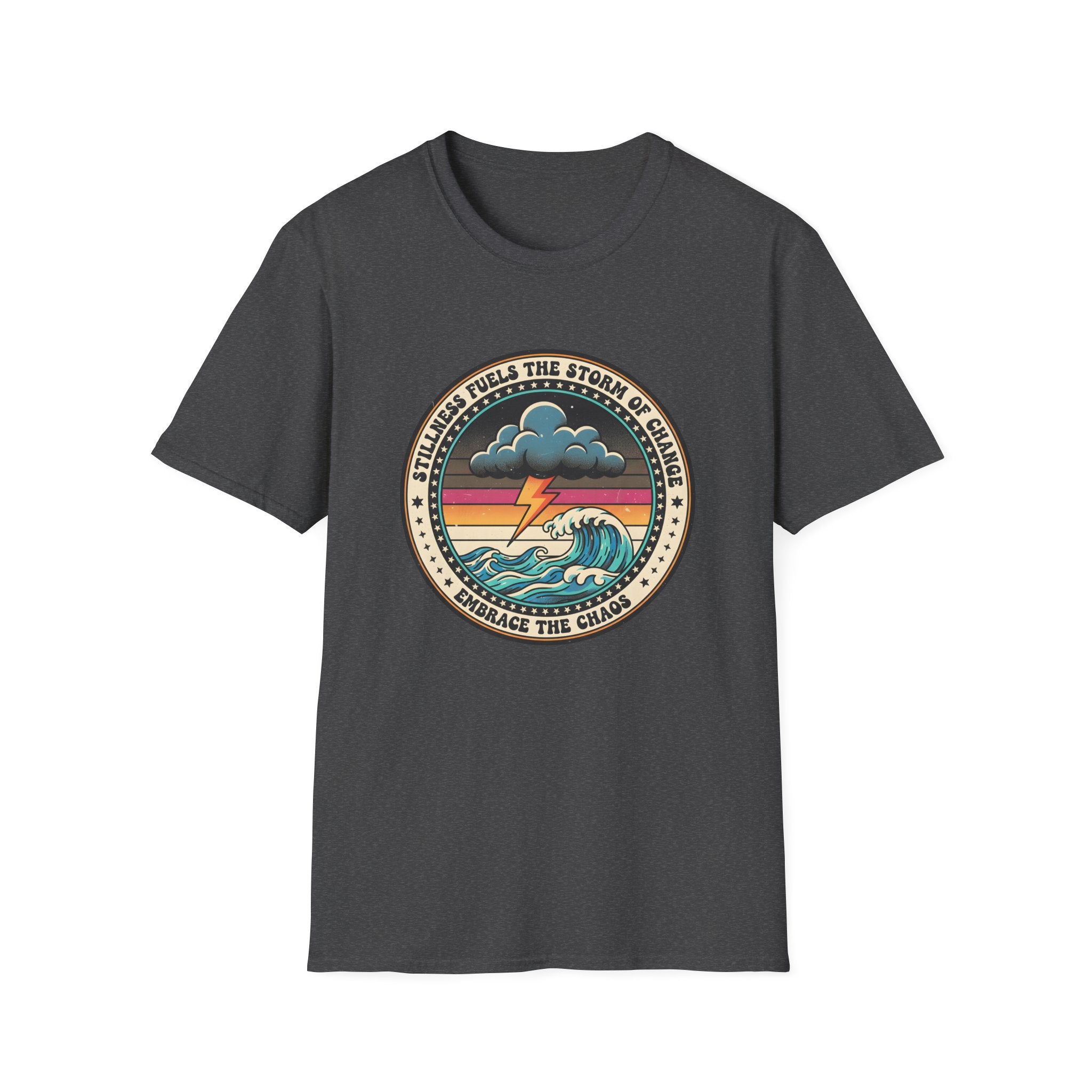Stillness Fuels the Storm of Change T-shirt