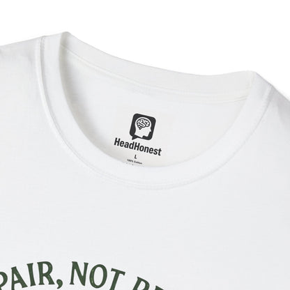 Eco-Friendly 'Repair, Not Replace' Heart Earth T-Shirt