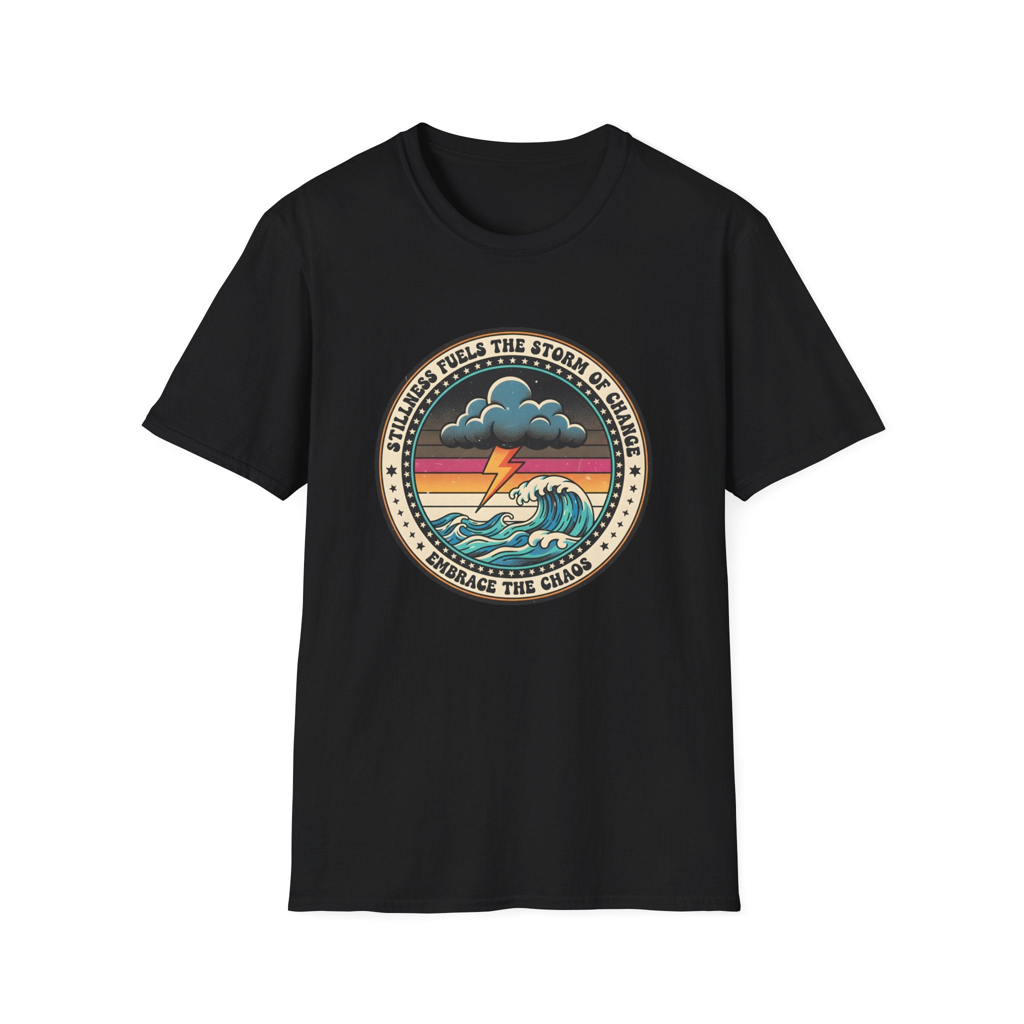 Stillness Fuels the Storm of Change T-shirt